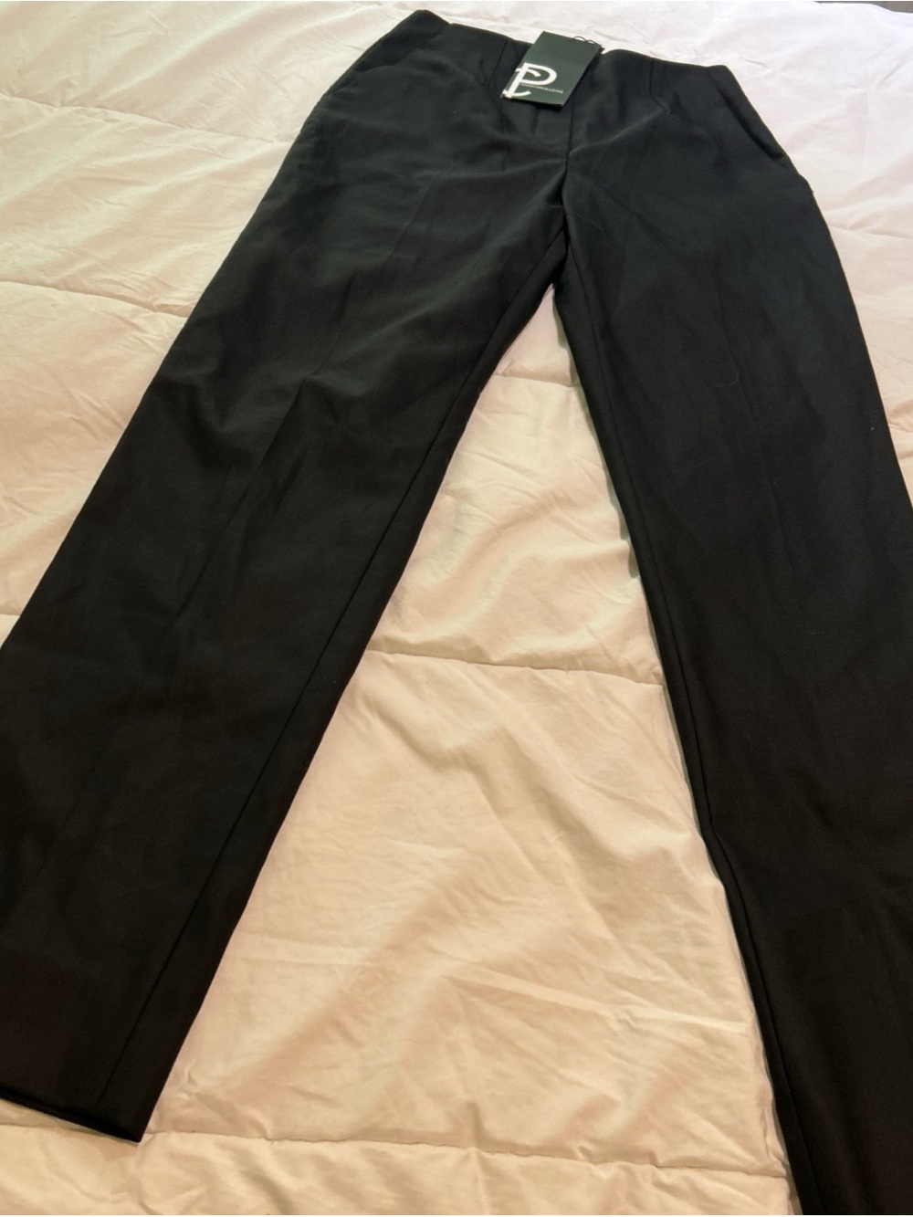 Pardington Collection Womens Dress Pants Black Wool & Silk Cigarette Sz 4 NYC